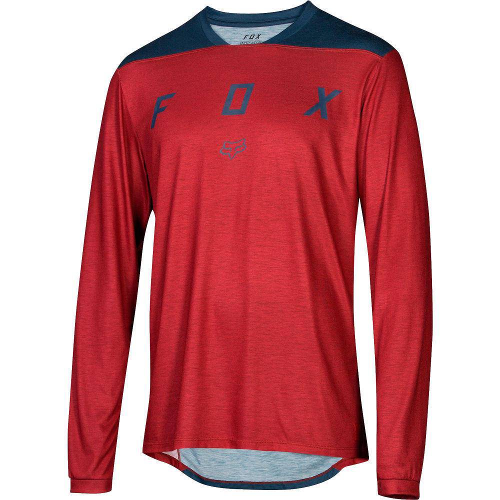 Polera Bicicleta Indicator Mash Camo Rojo Fox Racing.