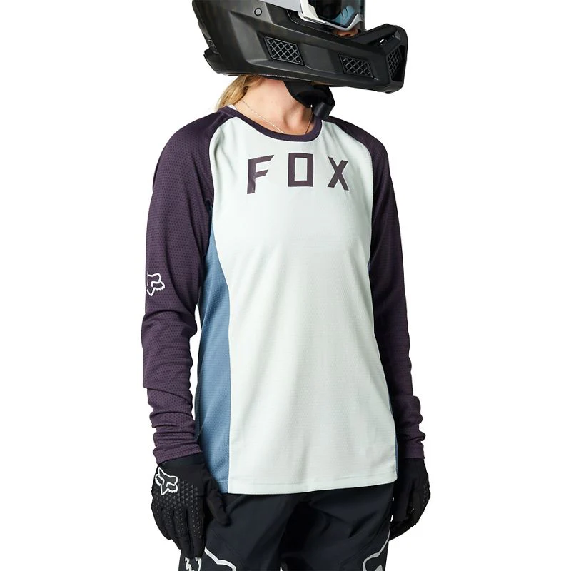 Polera Bicicleta Mujer Defend Morado Fox Racing