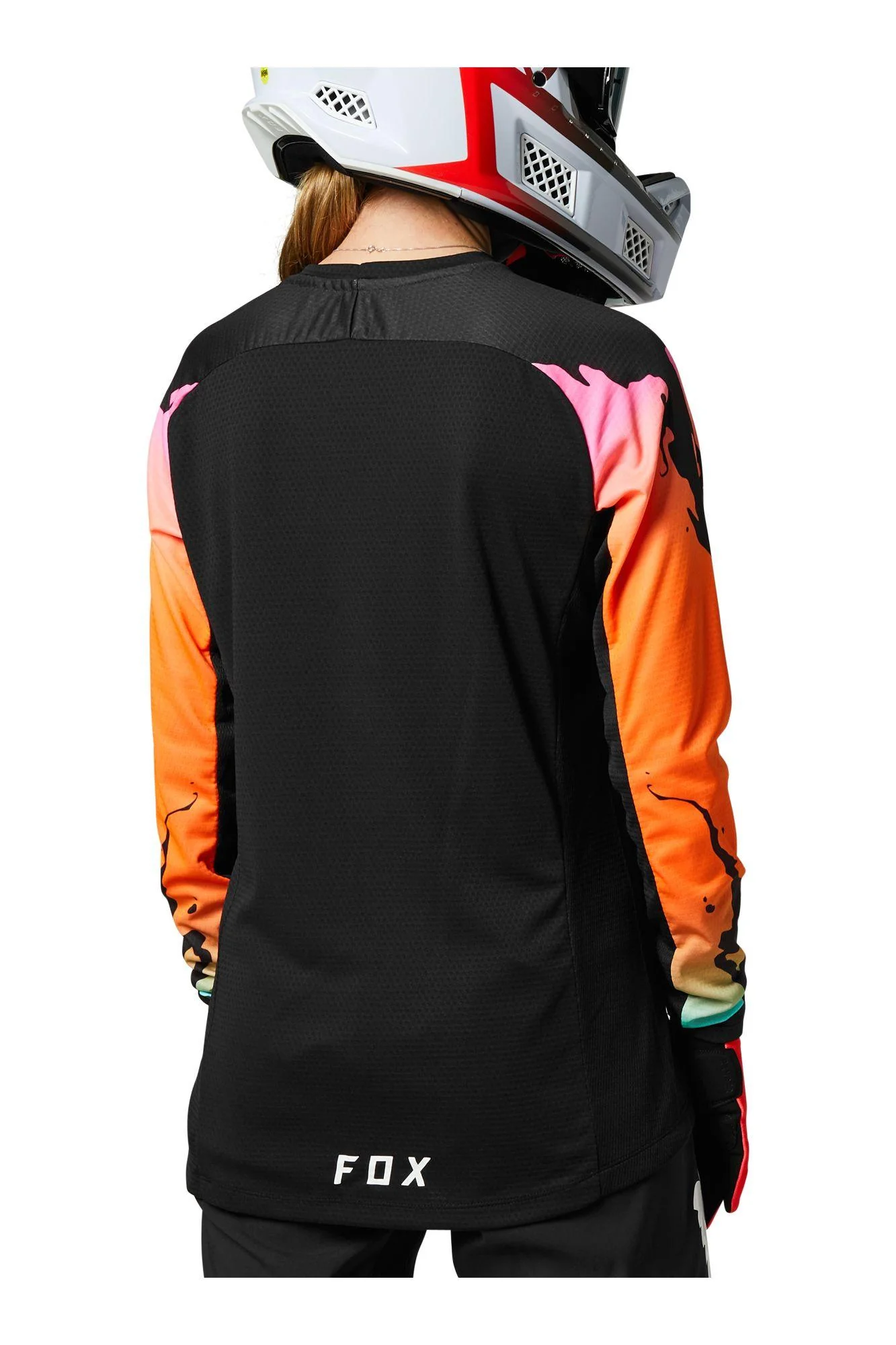 Polera Bicicleta Mujer Defend Pyre Negro Fox Racing - Image 4