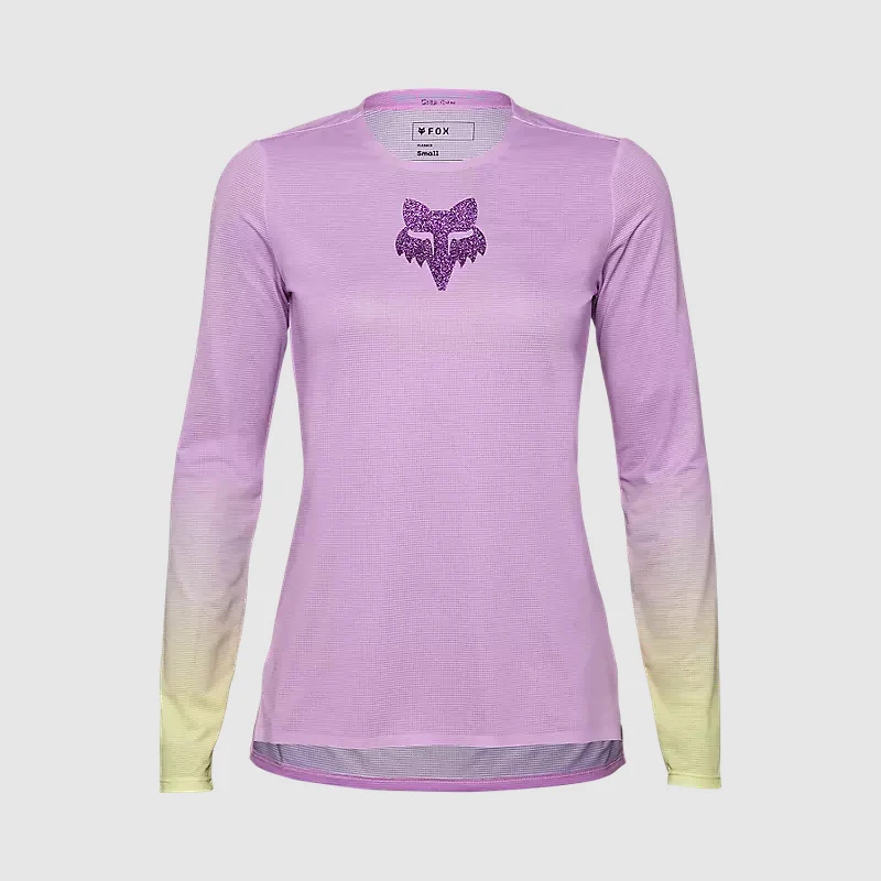 Polera Bicicleta Mujer Flexair TS57 Edicion Limitada Manga Larga Rosado Fox