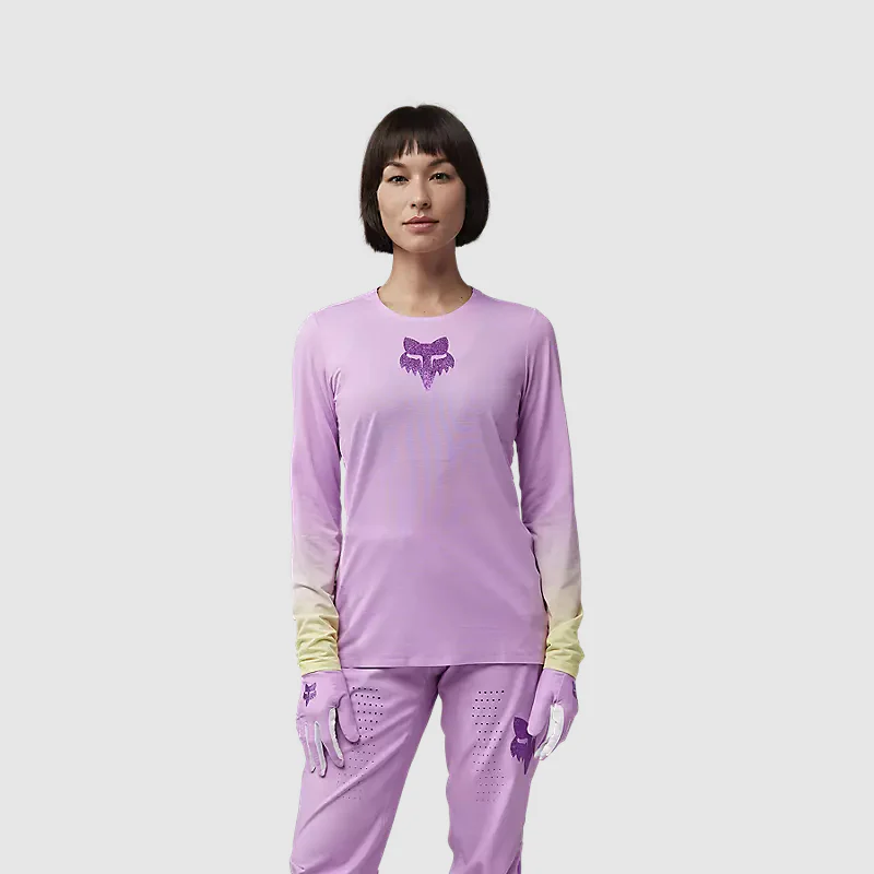 Polera Bicicleta Mujer Flexair TS57 Edicion Limitada Manga Larga Rosado Fox - Image 3