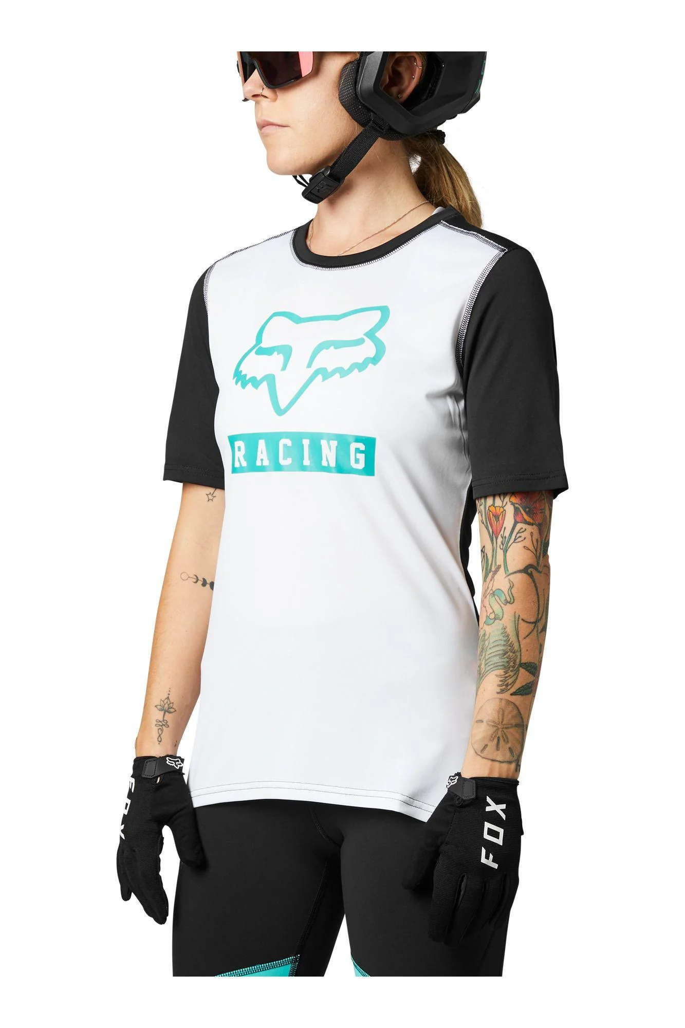 Polera Bicicleta Mujer Ranger Blanco Fox Racing - Image 3