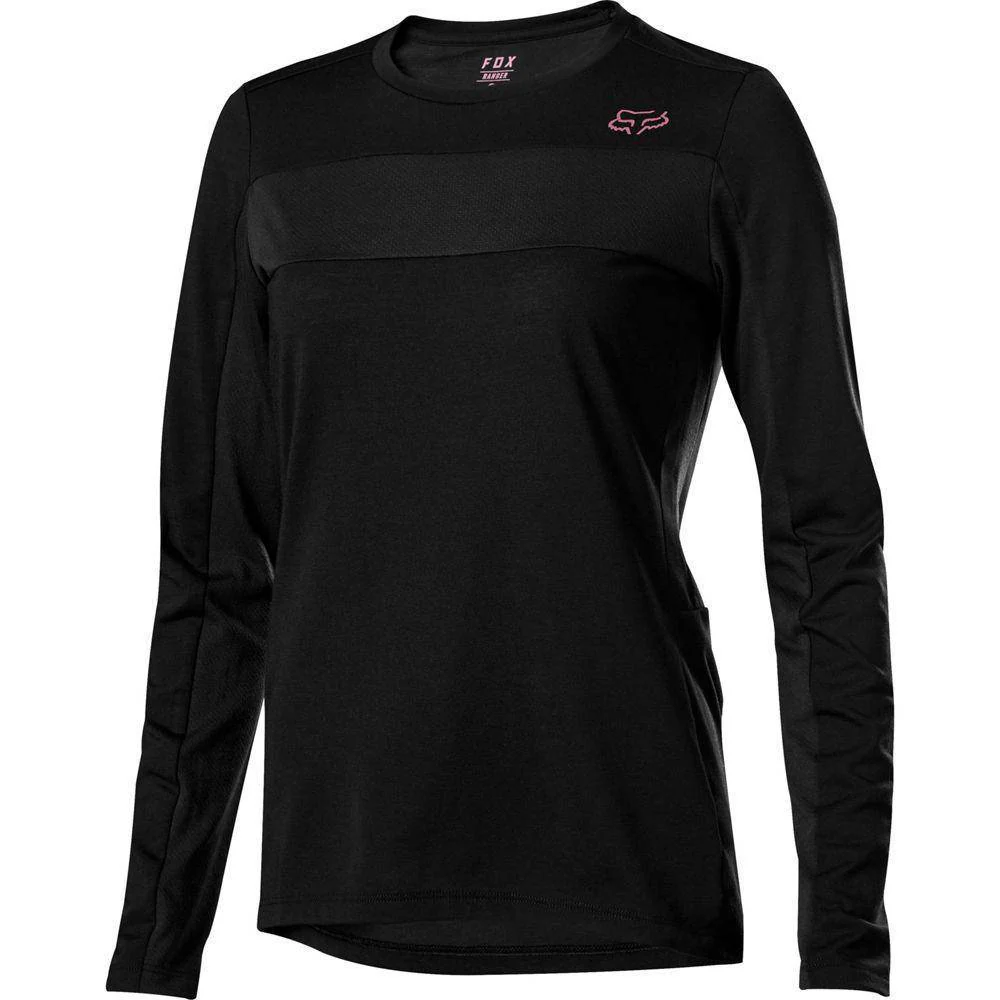Polera Bicicleta Mujer Ranger Drirelease Negro Fox Racing.