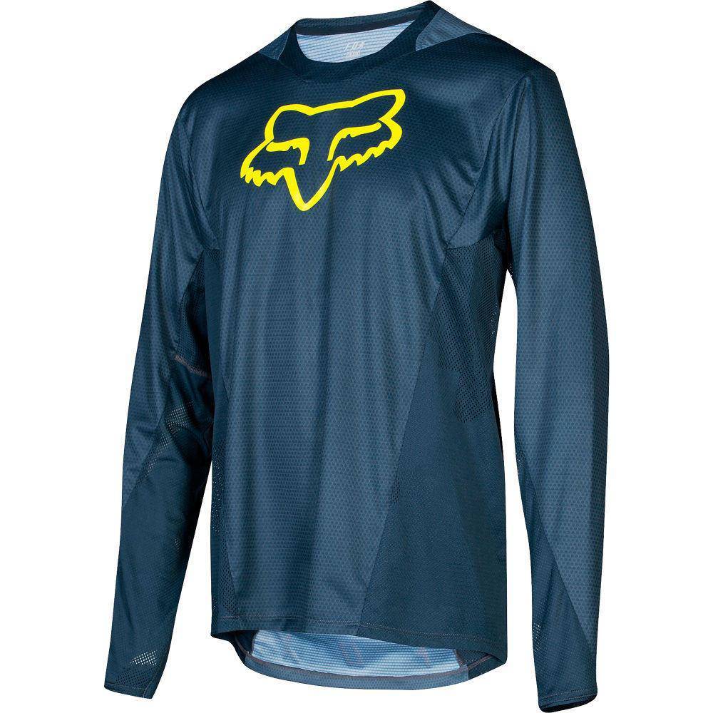 Polera Bicicleta Niño Demo Azul Fox Racing.