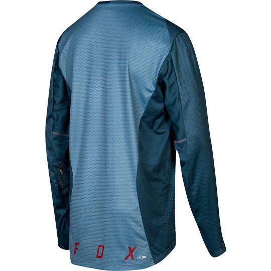 Polera Bicicleta Niño Demo Azul Fox Racing. - Image 2