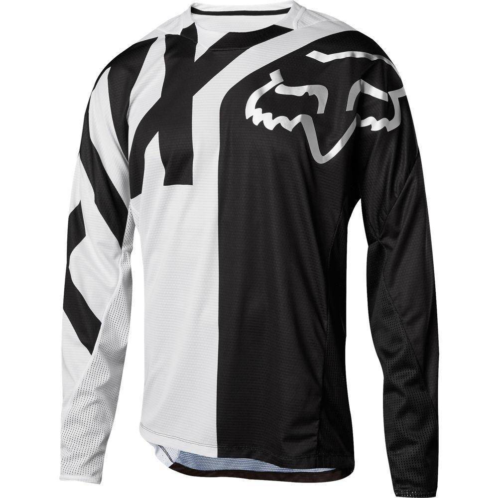 Polera Bicicleta Niño Demo Blanco Fox Racing.