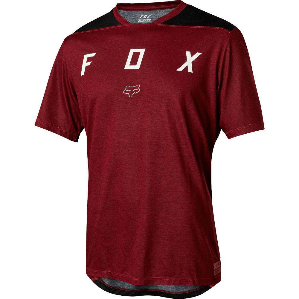 Polera Bicicleta Niño Indicator Rojo Fox Racing