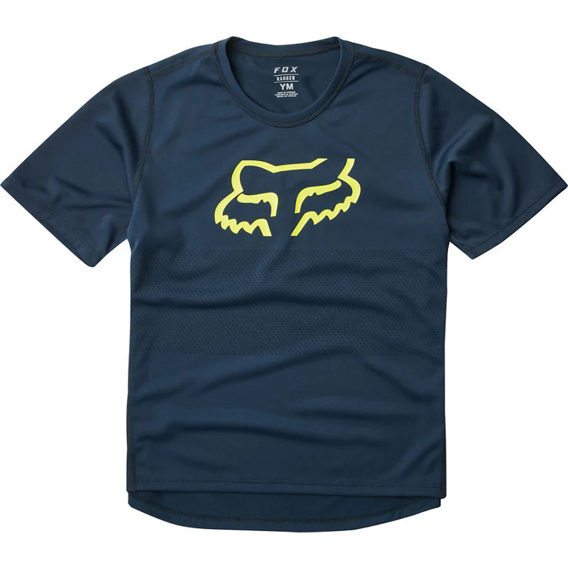 Polera Bicicleta Niño Ranger Ss Azul Fox Racing