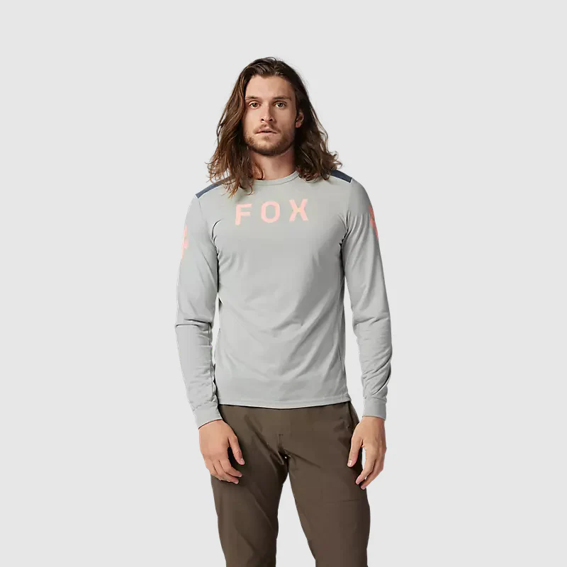 Polera Bicicleta Ranger Aviation Drirelease Manga Larga Gris Fox - Image 3