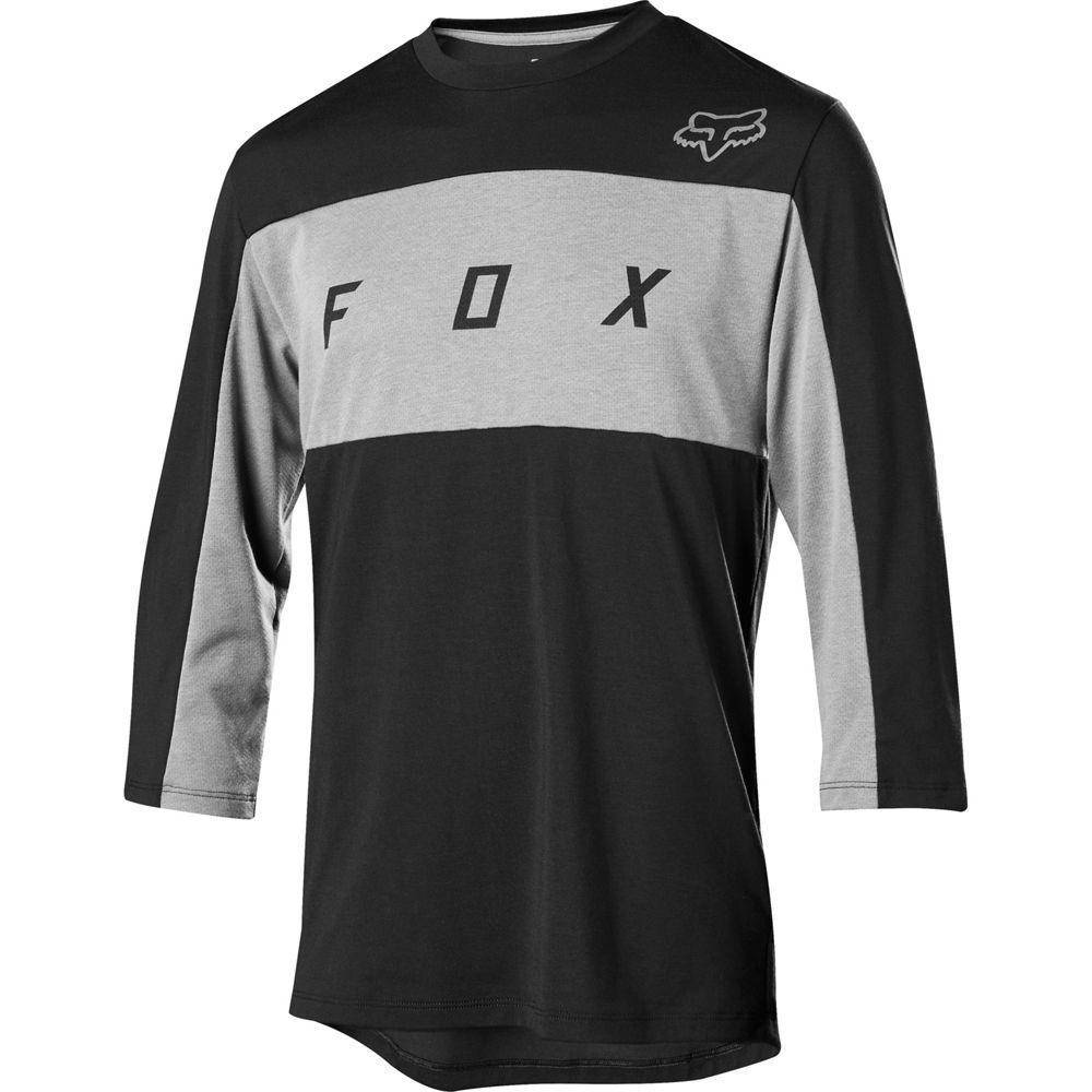 Polera Bicicleta Ranger Drirelease 3/4 Negro Fox Racing.
