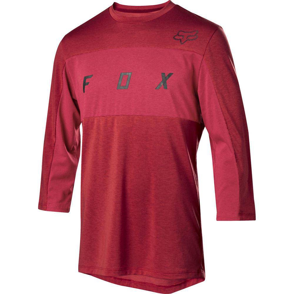 Polera Bicicleta Ranger Drirelease 3/4 Rojo Fox Racing.