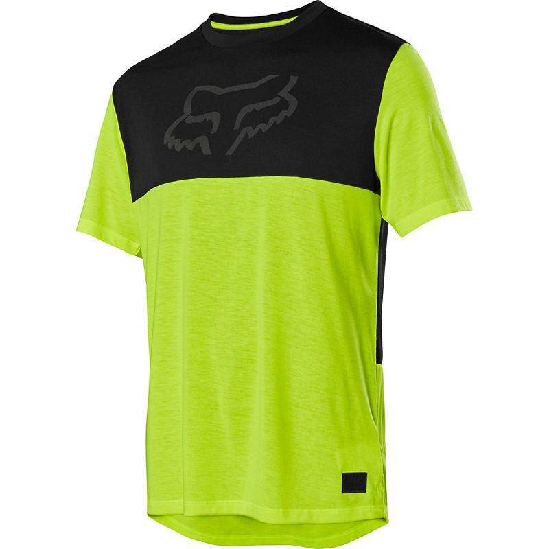 Polera Bicicleta Ranger Lunar Amarillo Fluor Fox Racing.