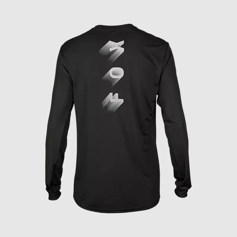 Polera Bicicleta Ranger Wayfaring Manga Larga Negro Fox - Image 2