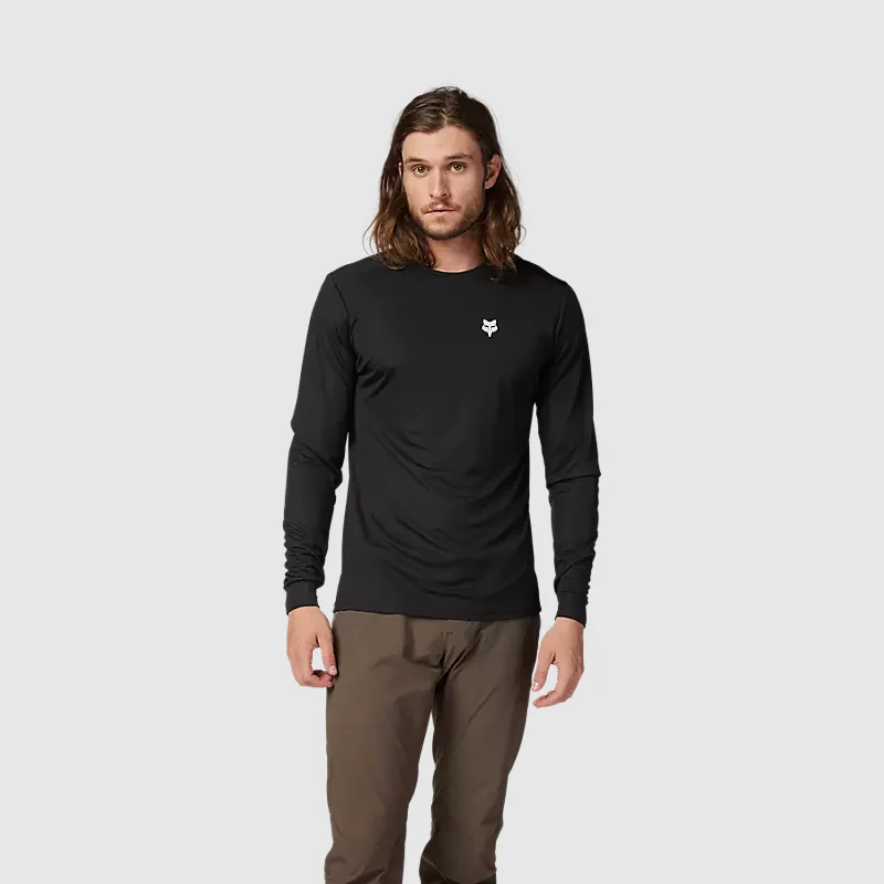 Polera Bicicleta Ranger Wayfaring Manga Larga Negro Fox - Image 3