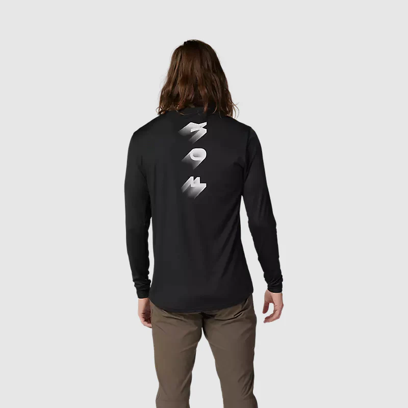 Polera Bicicleta Ranger Wayfaring Manga Larga Negro Fox - Image 4