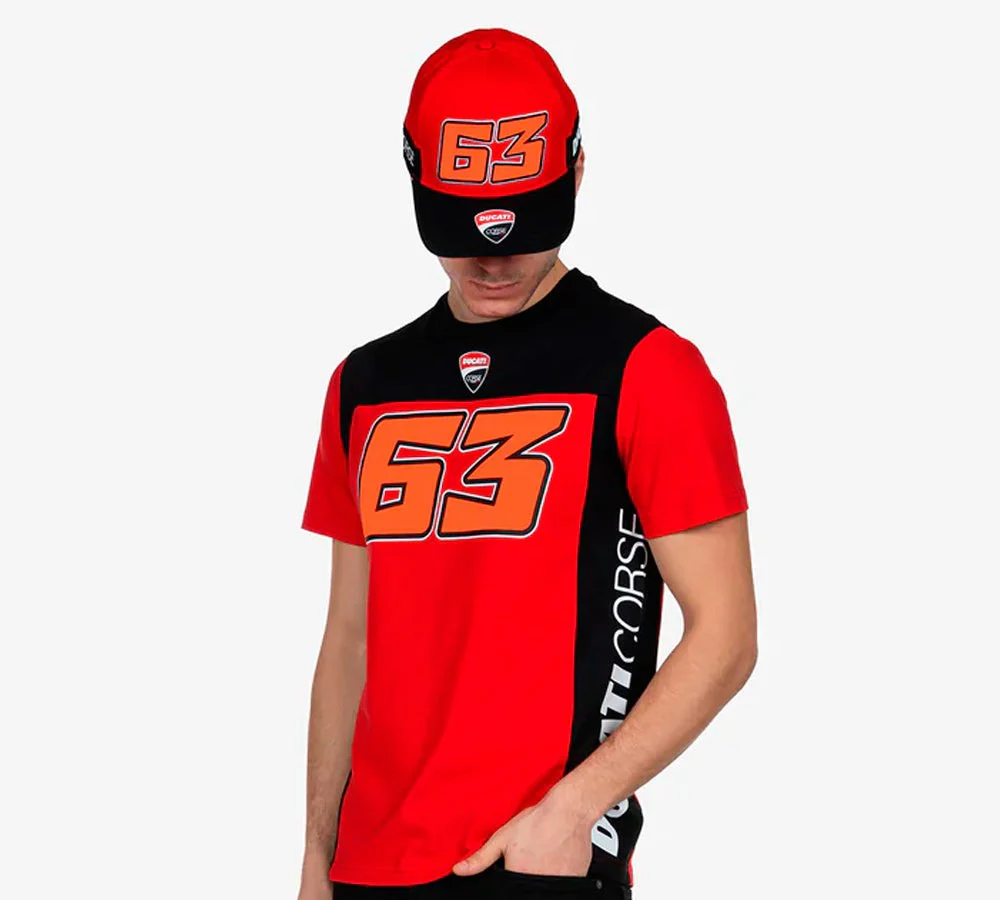 Polera / camiseta Ducati 63 Bagnaia | VR46 - Image 3