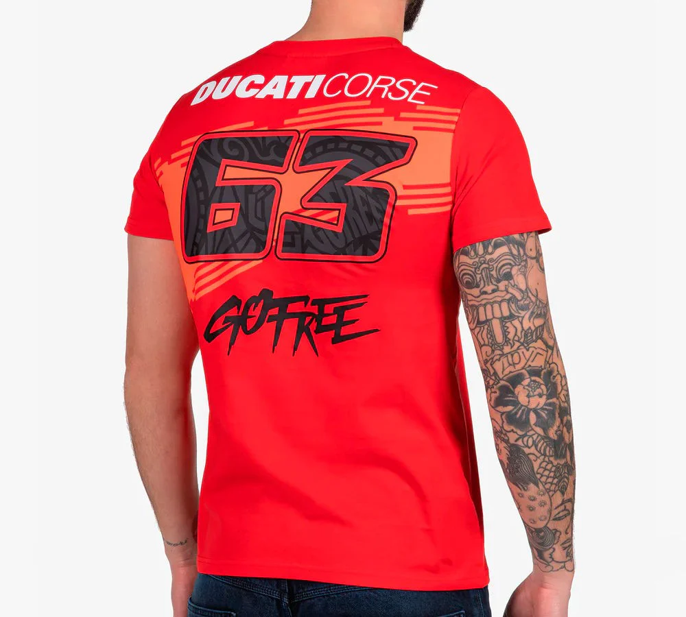 Polera / camiseta Ducati Corse Bagnaia 63 | VR46 - Image 2