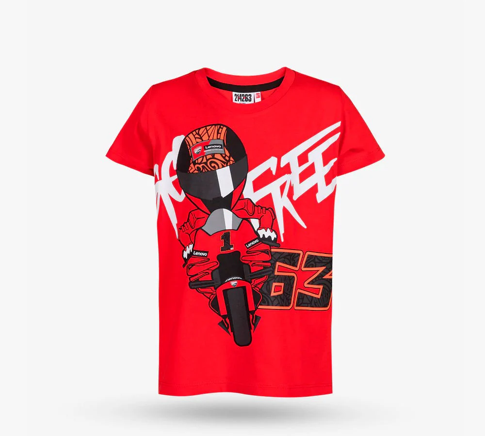 Polera / camiseta infantil Ducati Corse 63 Bagnaia | VR46