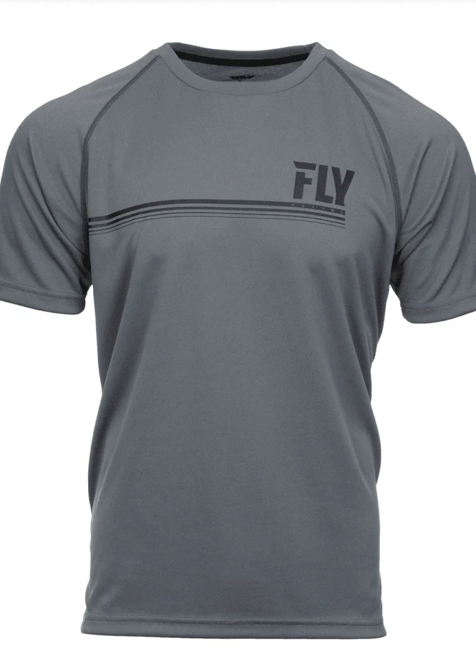 Polera de Bicicleta Action Gris Carbon Fly Racing