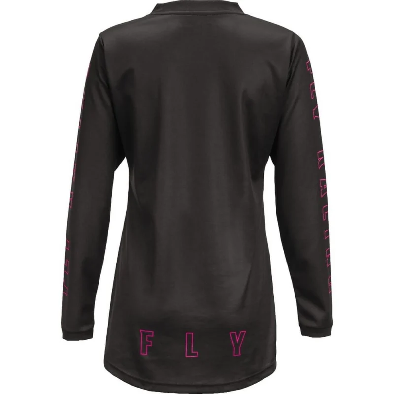 Polera de Bicicleta Mujer F-16 Negro/Rosado Fly Racing - Image 2
