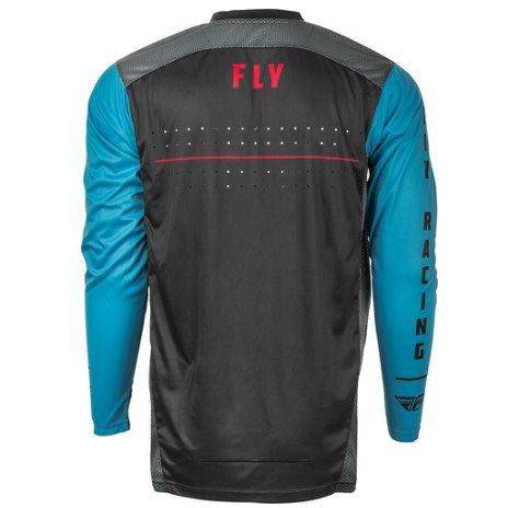 Polera de Bicicleta Radium Azul/Negro/Rojo Fly Racing - Image 2