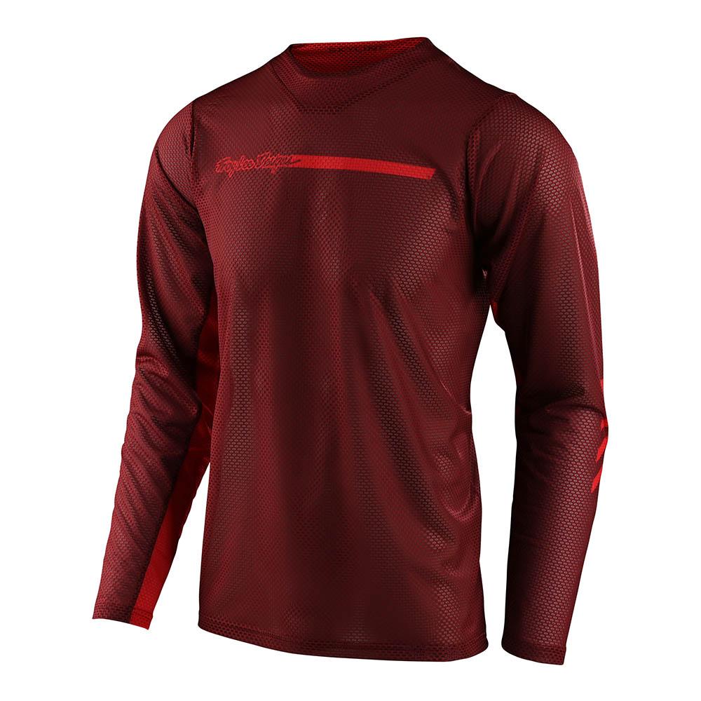 Polera de Bicicleta Skyline Air Channel Burdeo Troy Lee Designs
