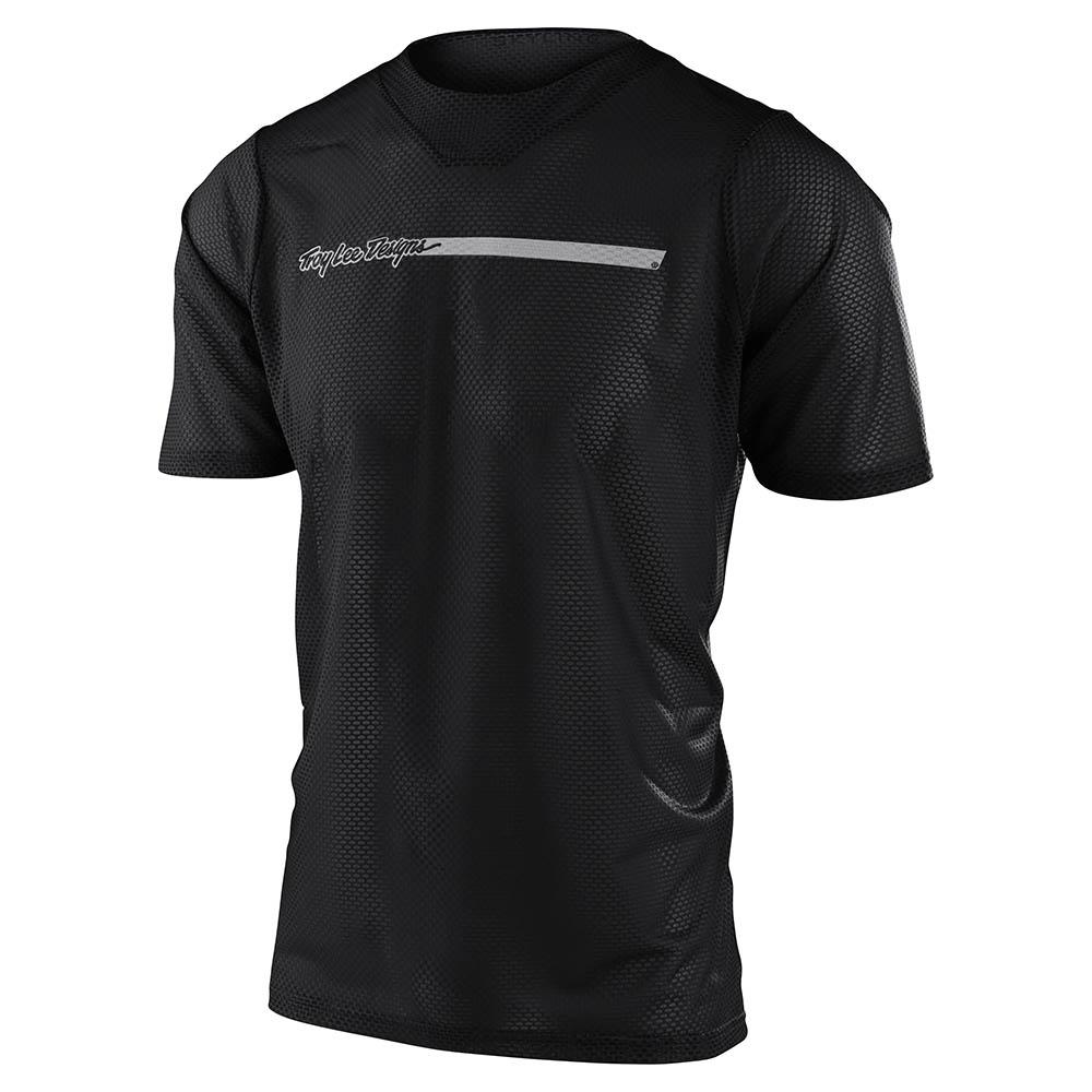 Polera de Bicicleta Skyline Air Ss Channel Negro Troy Lee Designs