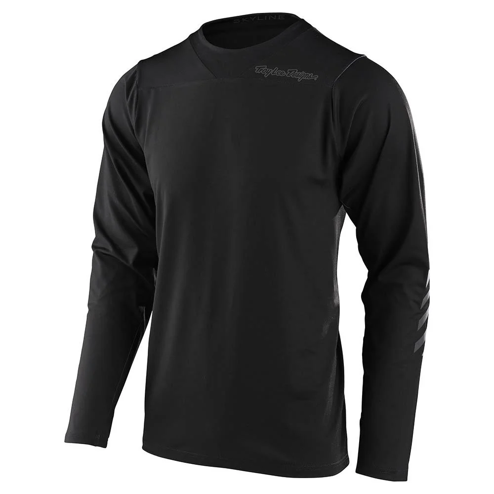 Polera de Bicicleta Skyline Chill Ls Negro Troy Lee Designs