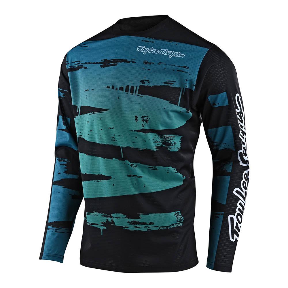Polera de Bicicleta Sprint Brushed  Azul Marino Troy Lee Designs