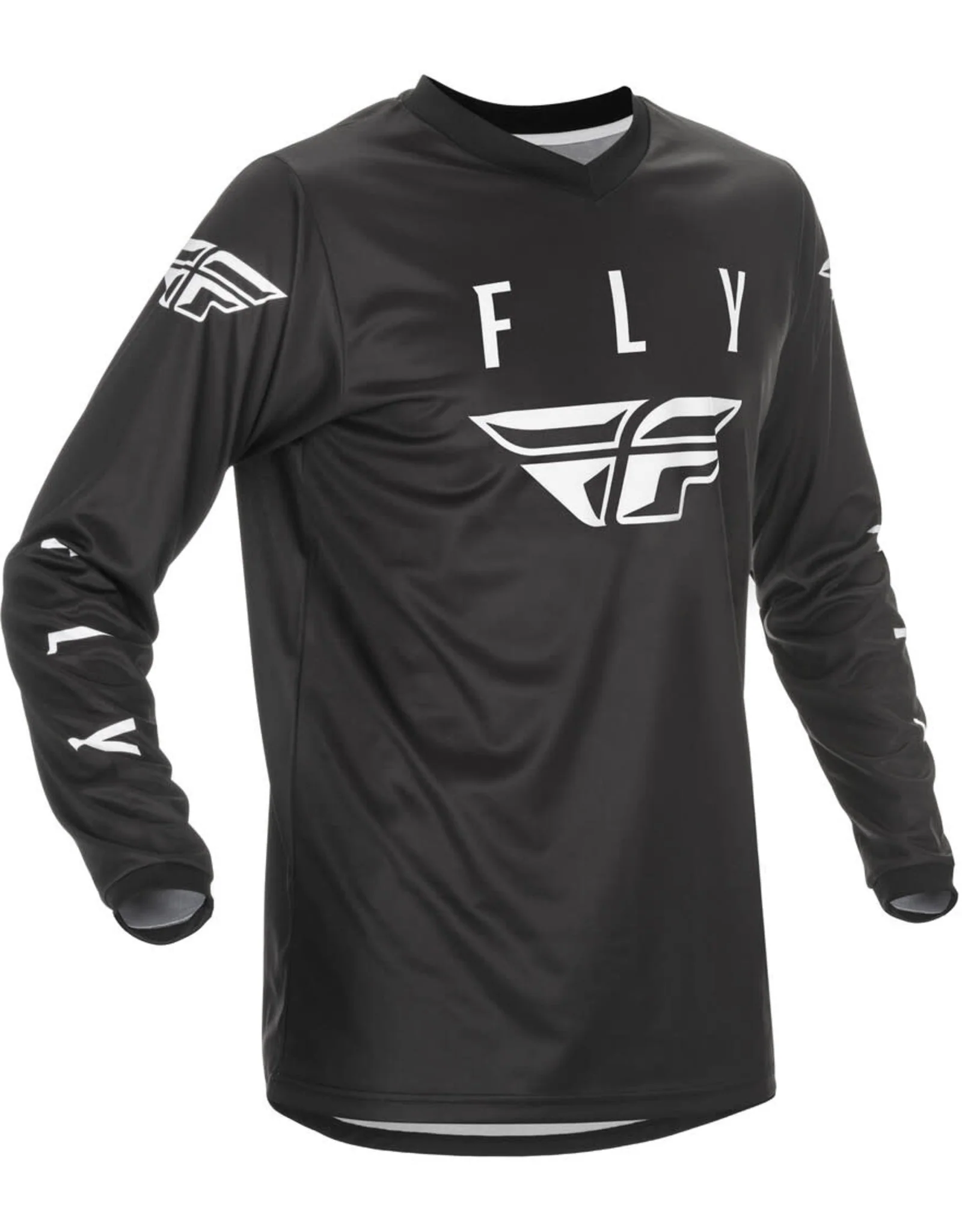 Polera de Bicicleta Universal Negro/Blanco Fly Racing