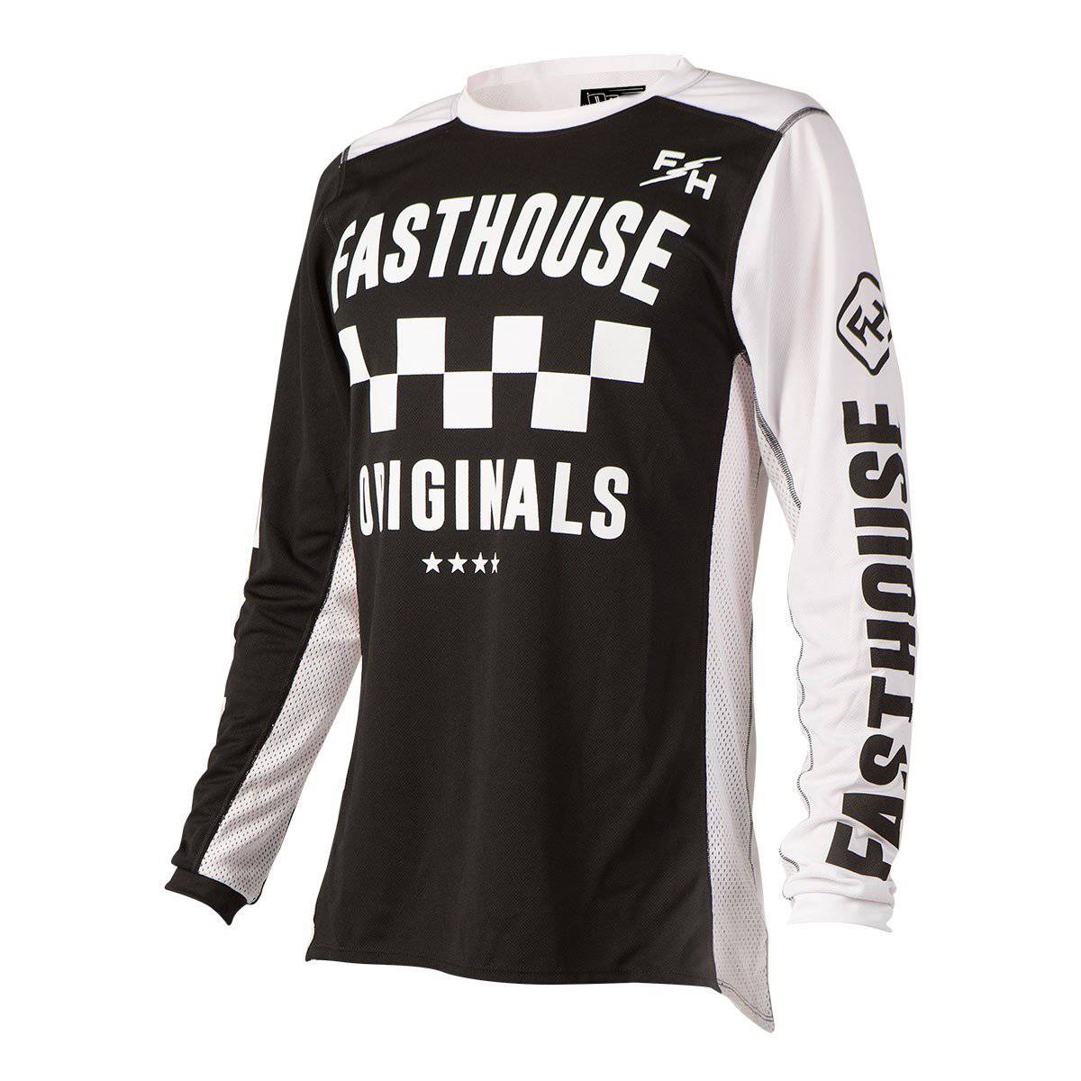 Polera De Moto Chekers Og Black FastHouse