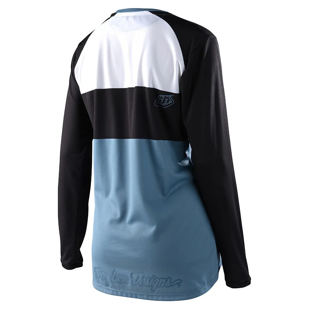 Polera de Moto Mujer GP Icon Smokey Blue Troy Lee Designs - Image 2