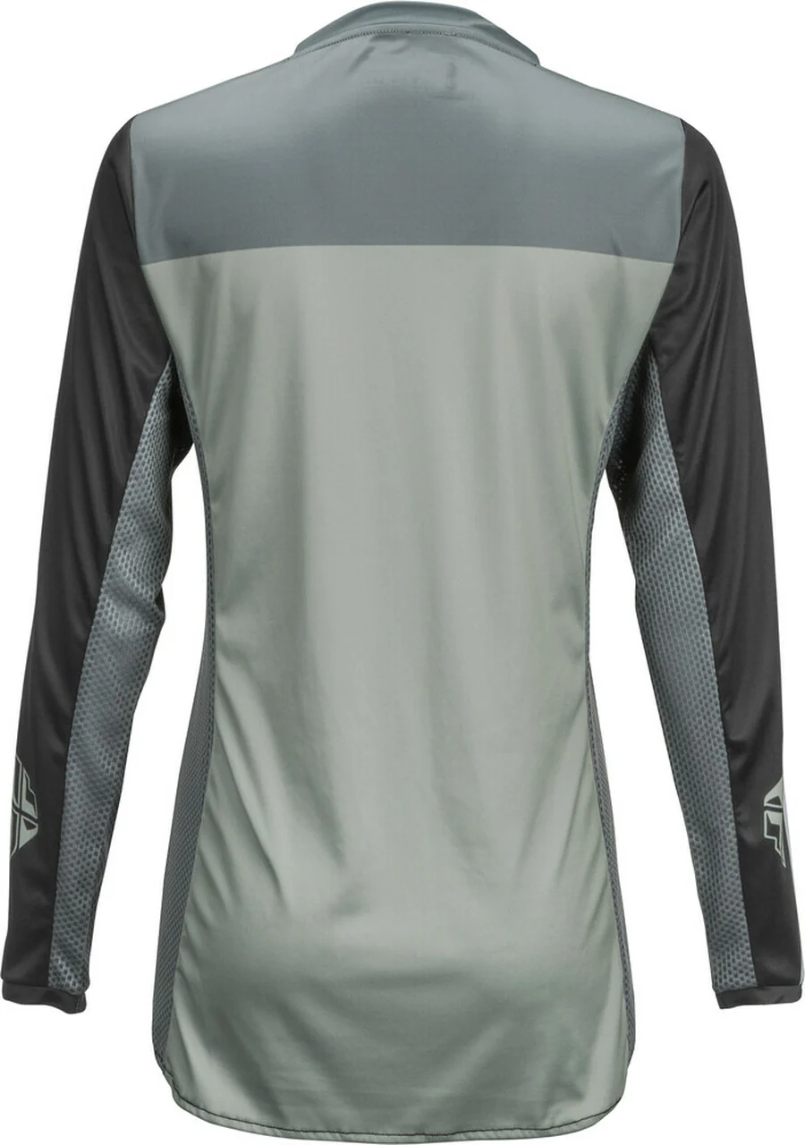 Polera de Mujer Lite Negro/Gris Fly Racing - Image 2
