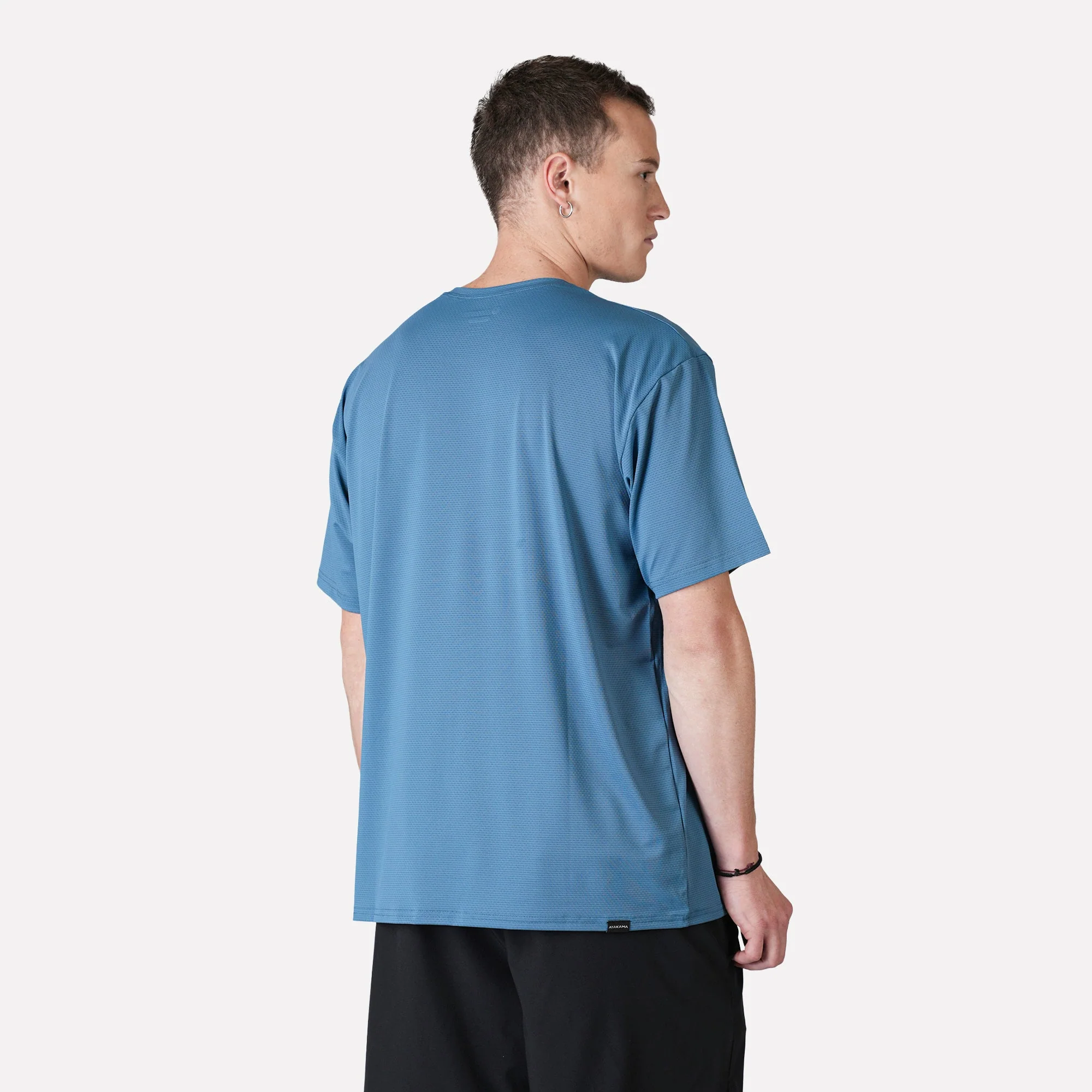 Polera deportiva Hombre Dinámica Dry Core Azul - Image 2