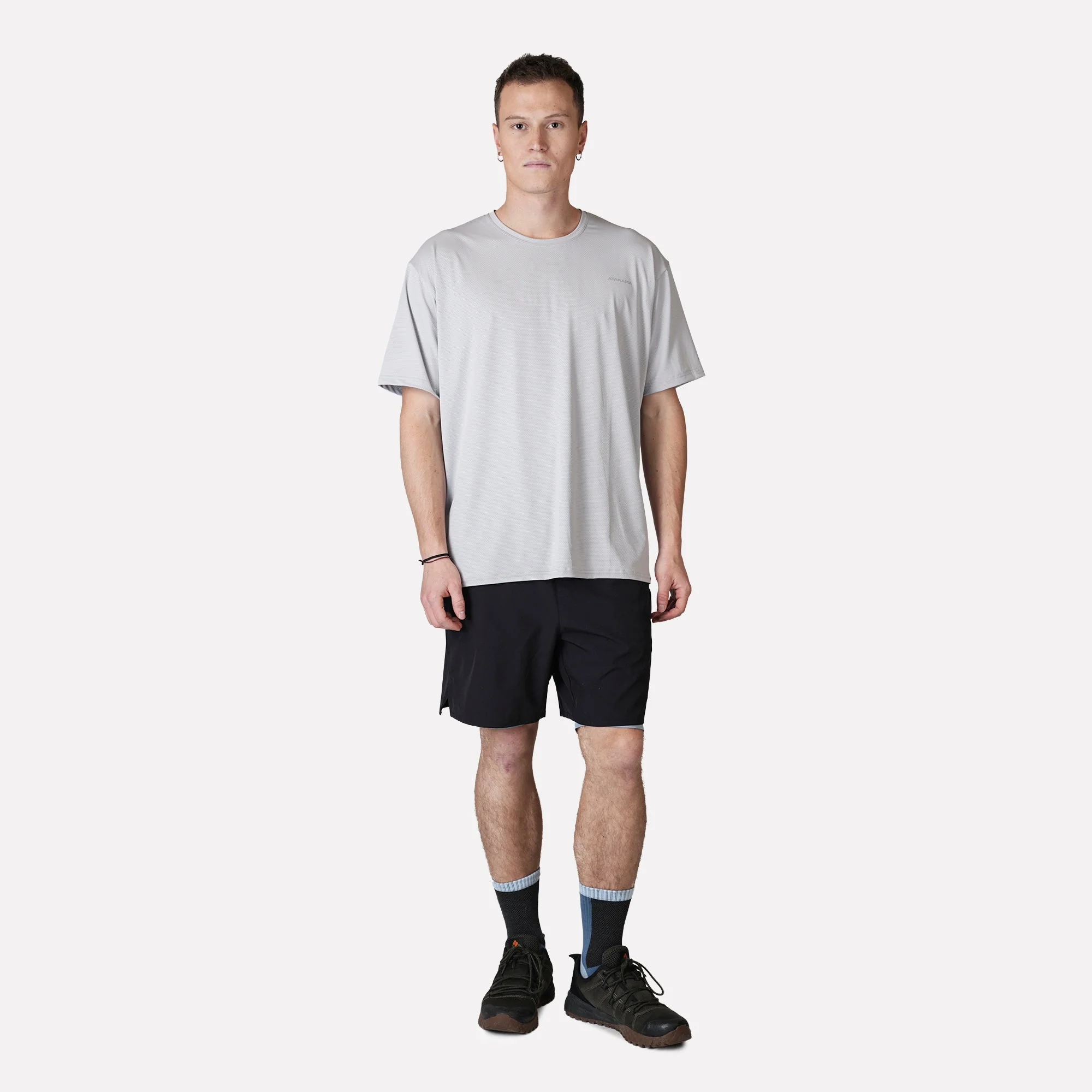 Polera deportiva Hombre Dinámica Dry Core Gris - Image 5