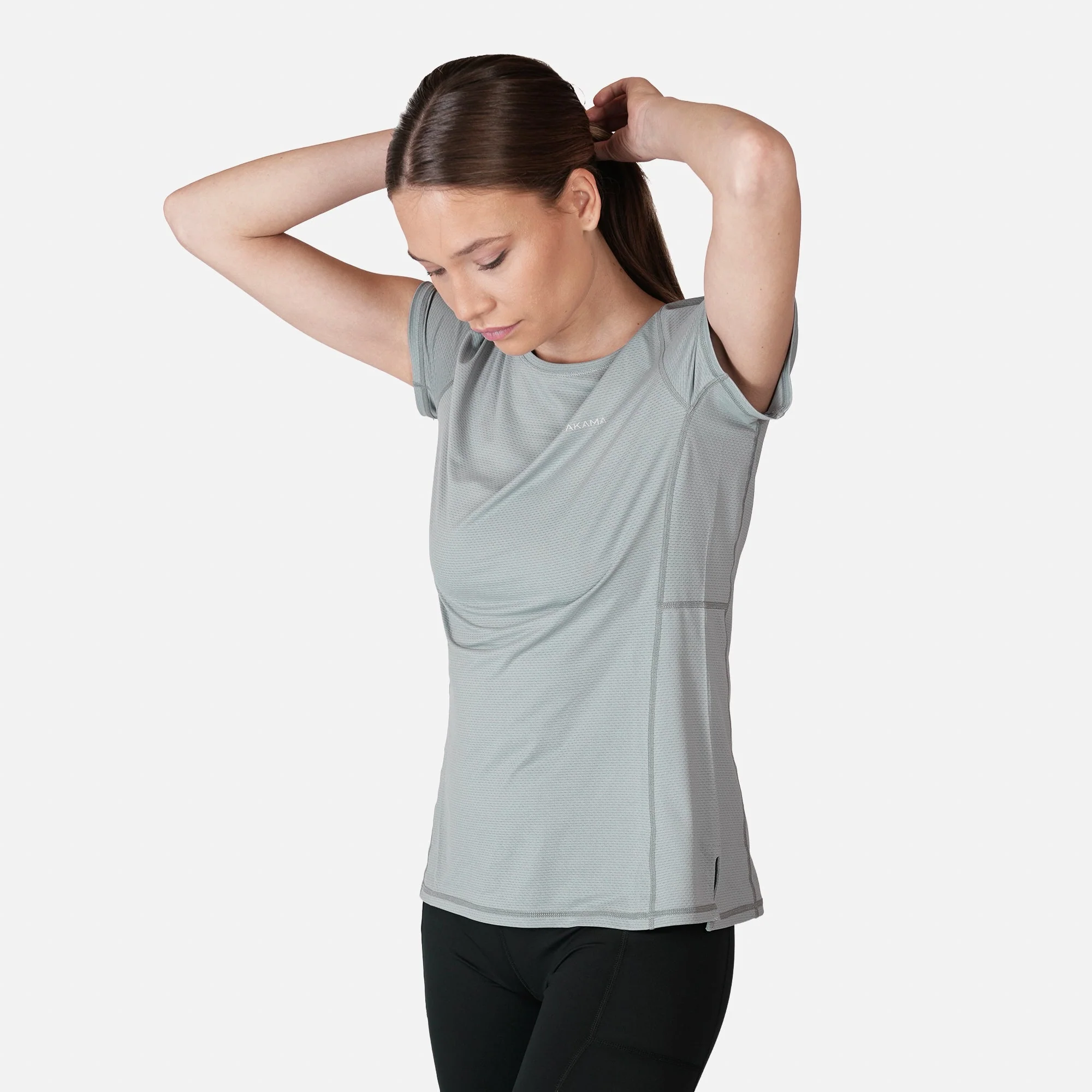 Polera deportiva Mujer Dinámica Dry Core Gris - Image 5