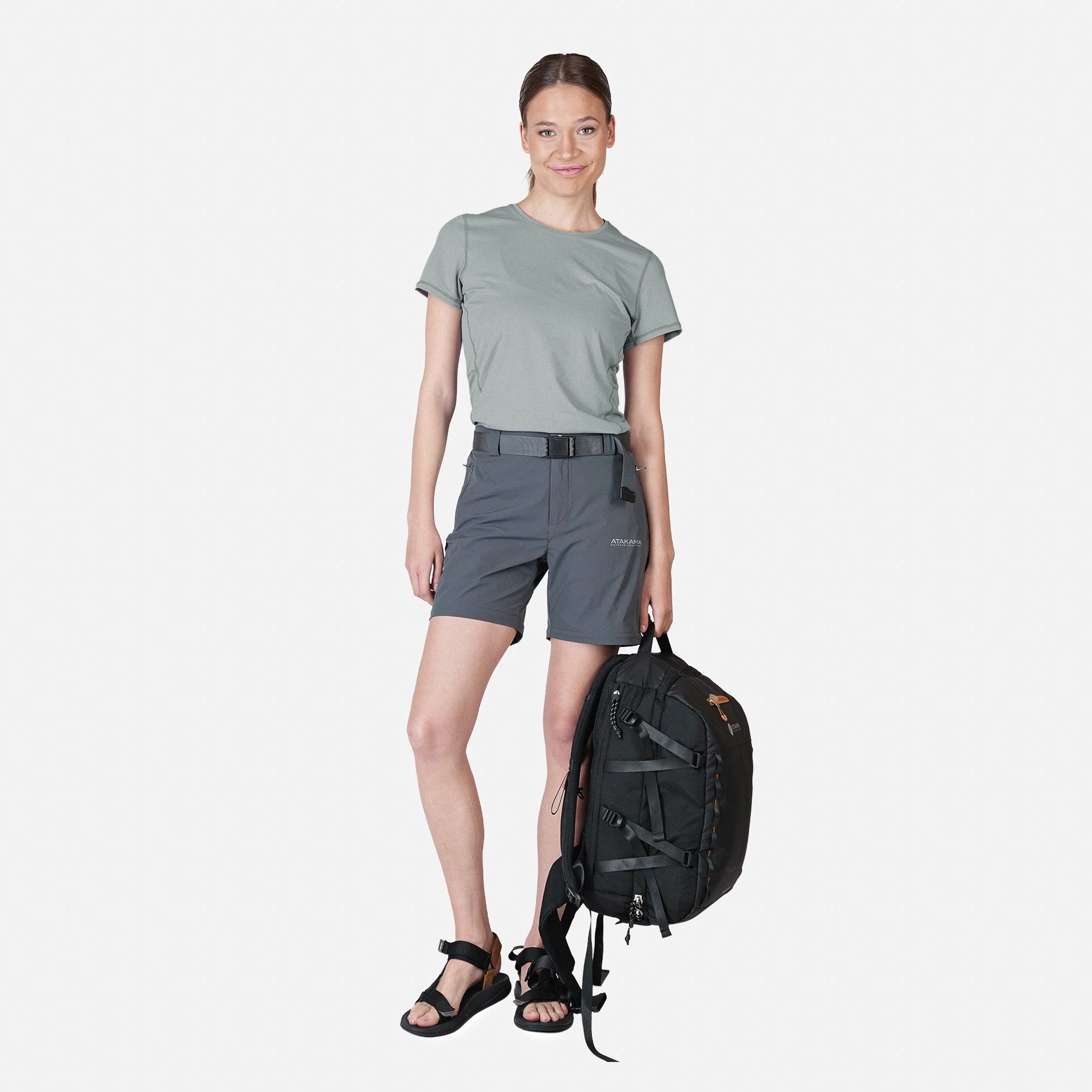 Polera deportiva Mujer Dinámica Dry Core Gris - Image 7