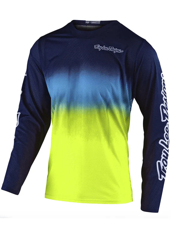 Polera Gp Air Stain’D Navy / Yellow Troy Lee