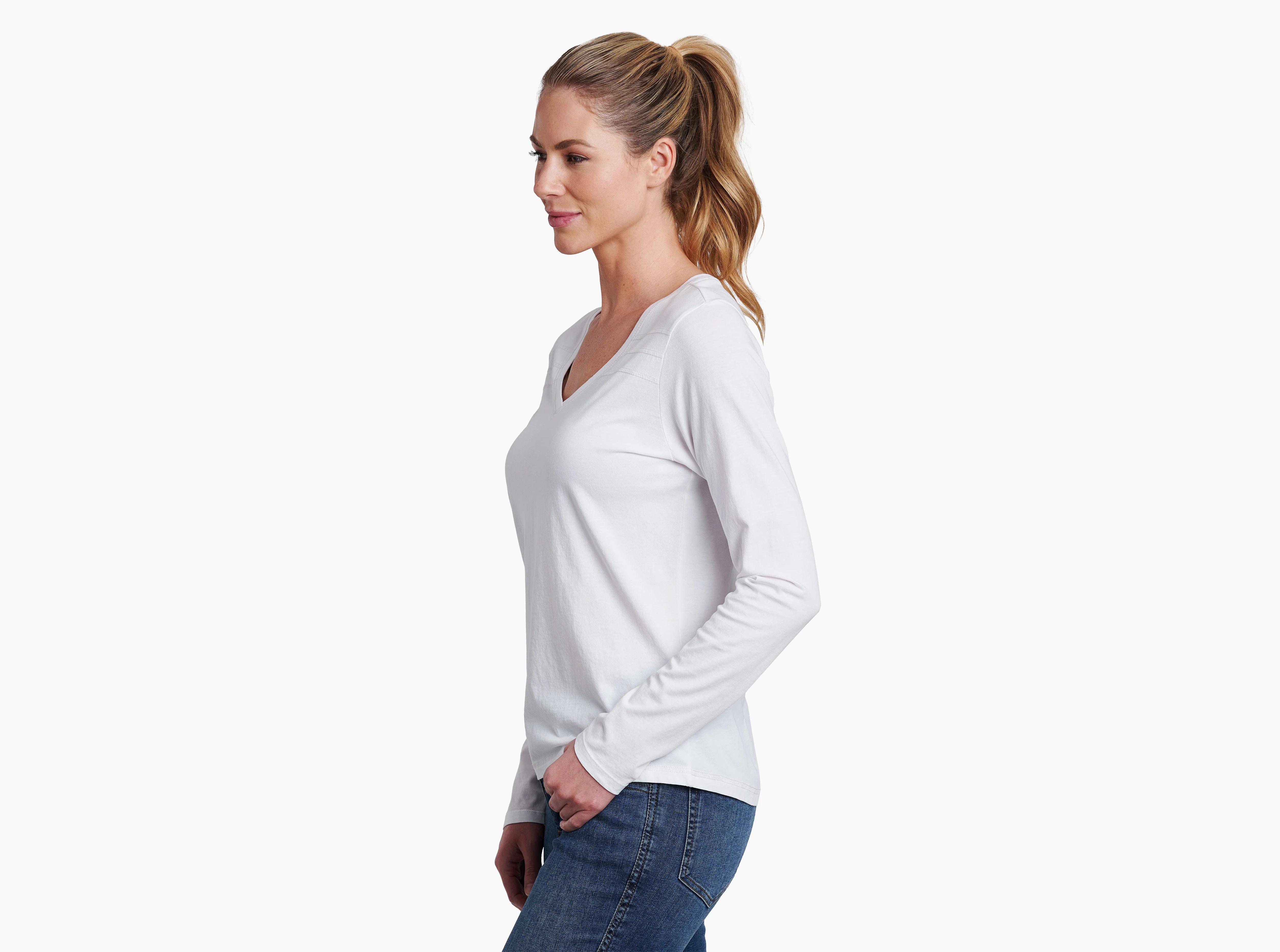 Polera Kühl Arabella V Neck LS - Image 6