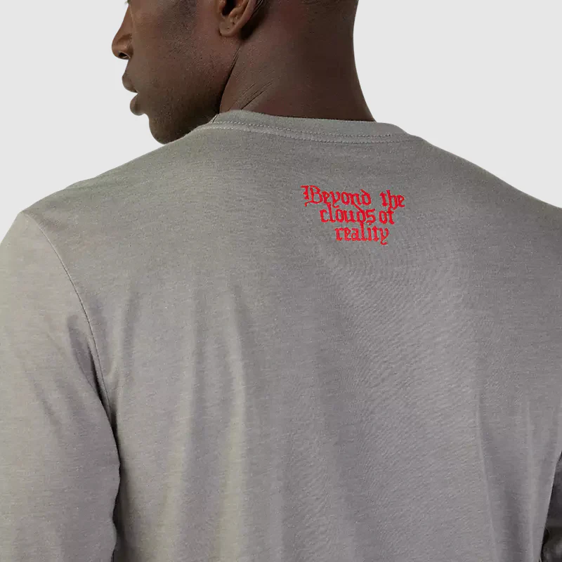 Polera Lifestyle Atlas Premium Manga Larga Gris Fox (Open Box) - Image 4