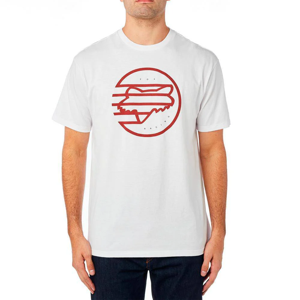 Polera Lifestyle Axle Basic Blanco Fox Racing.