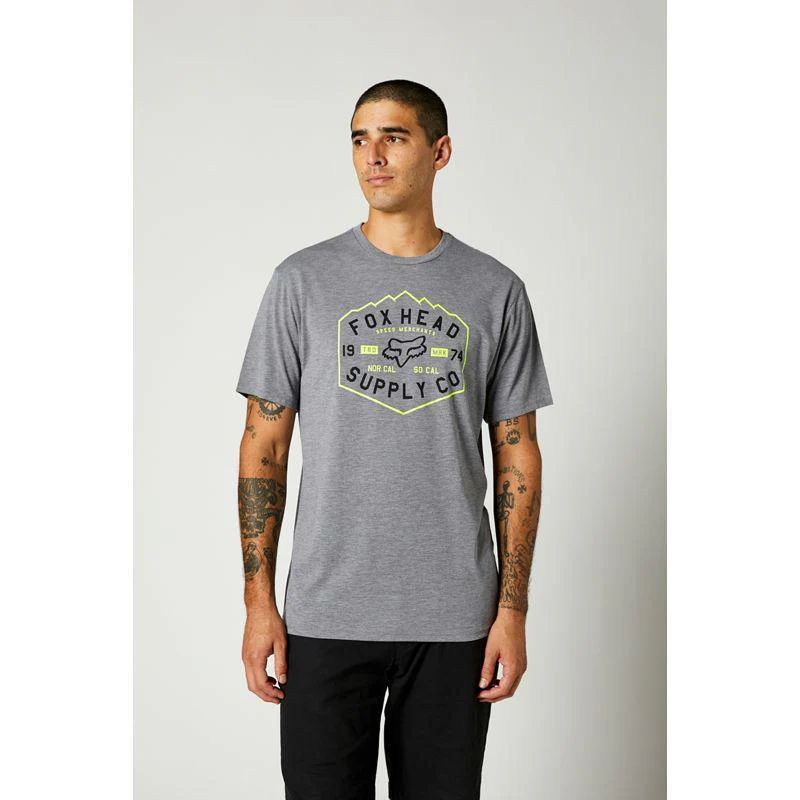 Polera Lifestyle Backbone Tech Gris Fox Racing