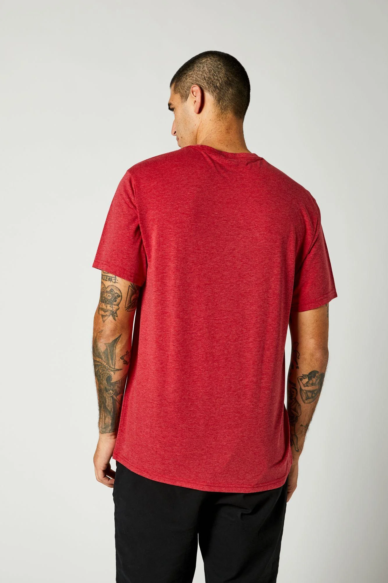 Polera Lifestyle Backbone Tech Rojo Fox Racing - Image 2