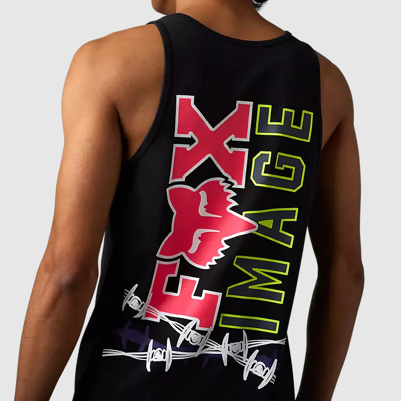 Polera Lifestyle Barbed Wire II Tank Sin Mangas Negro Fox - Image 4