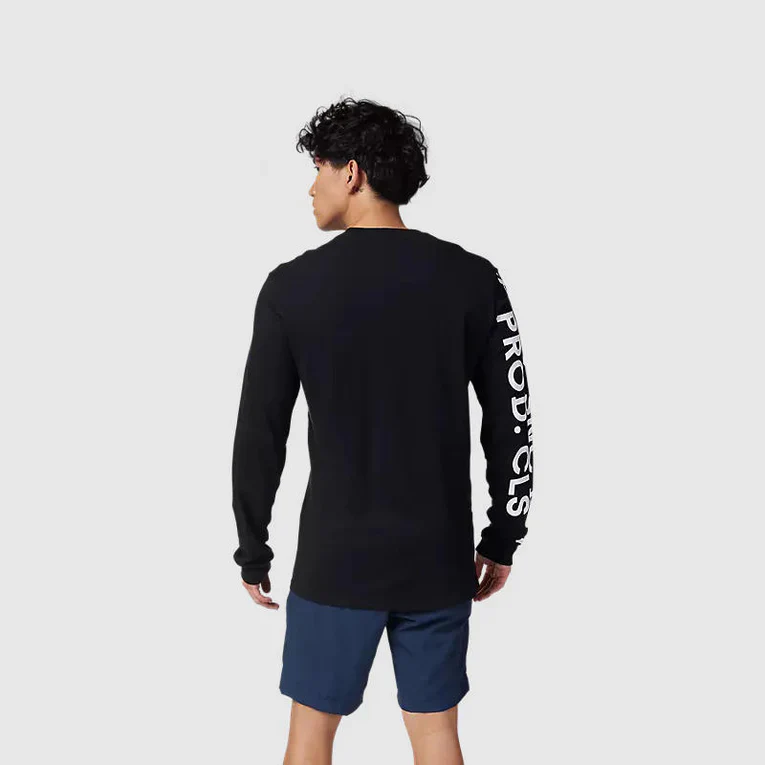 Polera Fox Lifestyle Barge Premium Manga Larga | Negro - Image 2