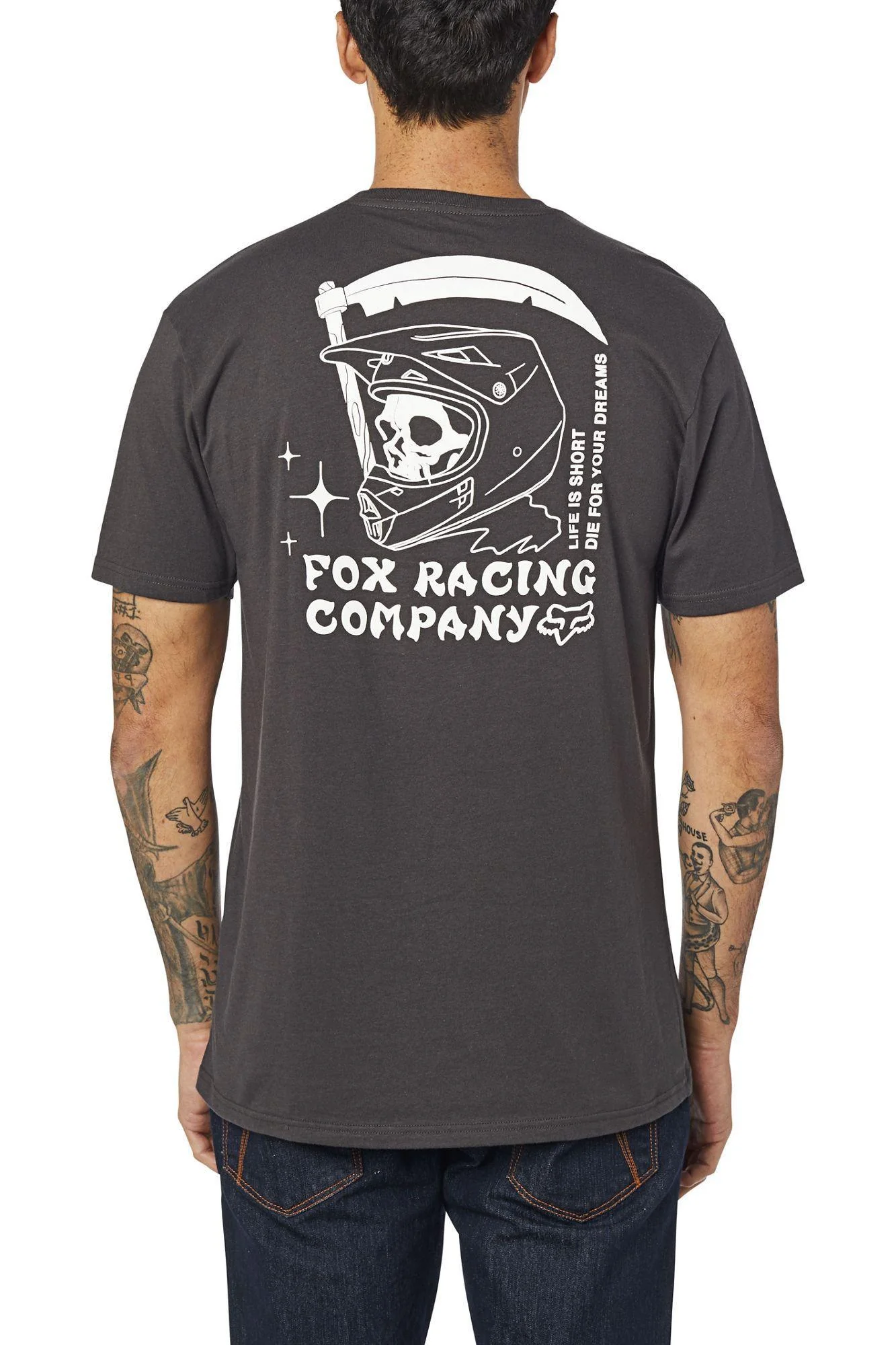 Polera Lifestyle Death Wish Negro Fox Racing - Image 3