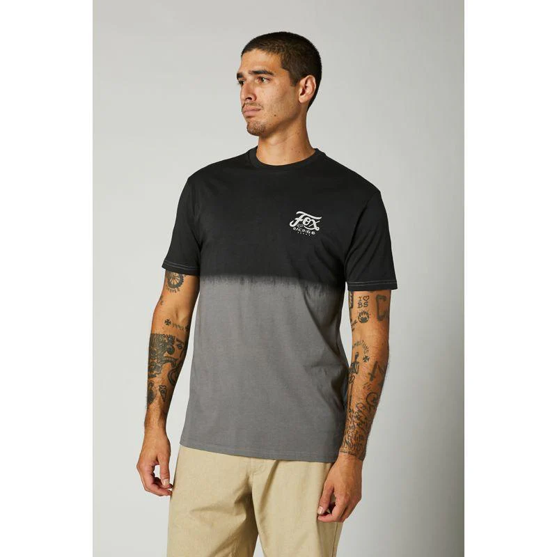 Polera Lifestyle Dipped Premium Negro Vintage Fox Racing