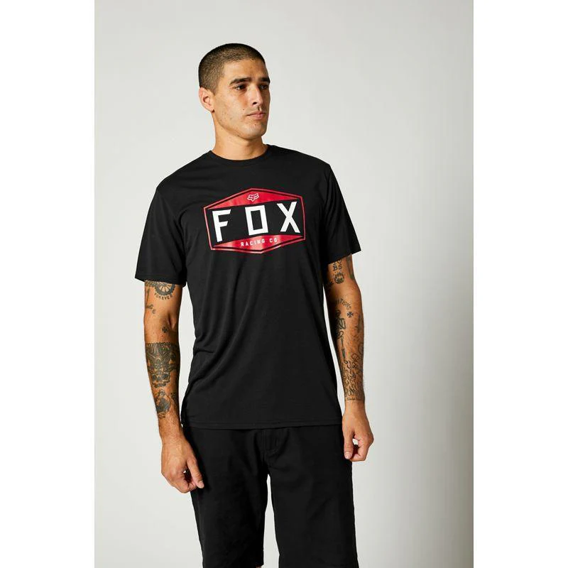 Polera Lifestyle Emblem Tech Negro Fox Racing