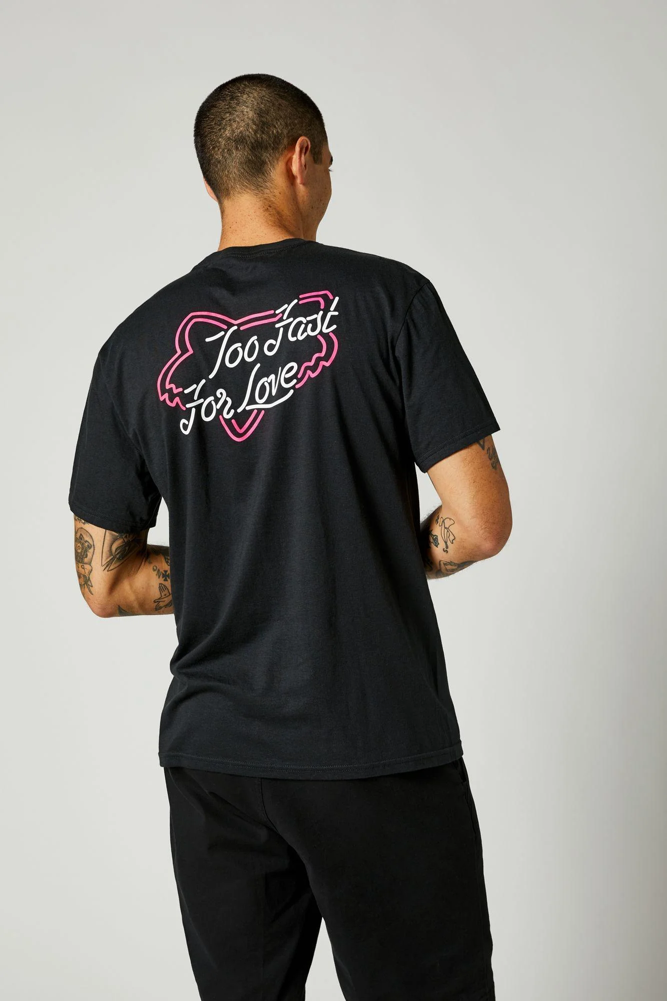 Polera Lifestyle Fast Lane Pocket Negro Fox Racing - Image 2