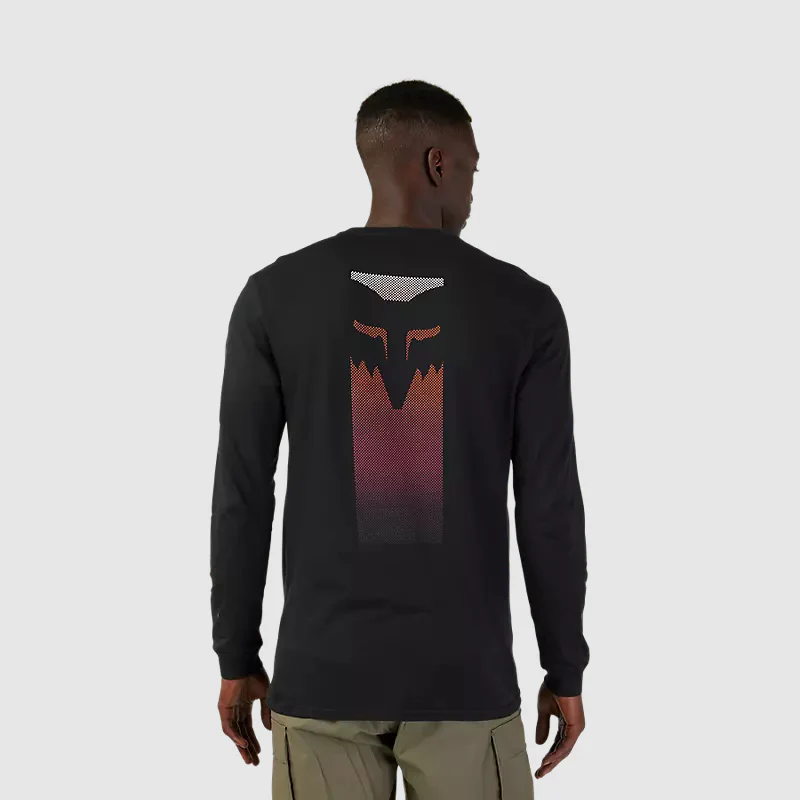 Polera Lifestyle Flora Premium Manga Larga Negro Fox - Image 2